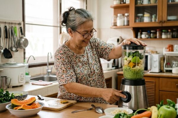 อาหารที่ลดการสำลักของผู้สูงอายุ