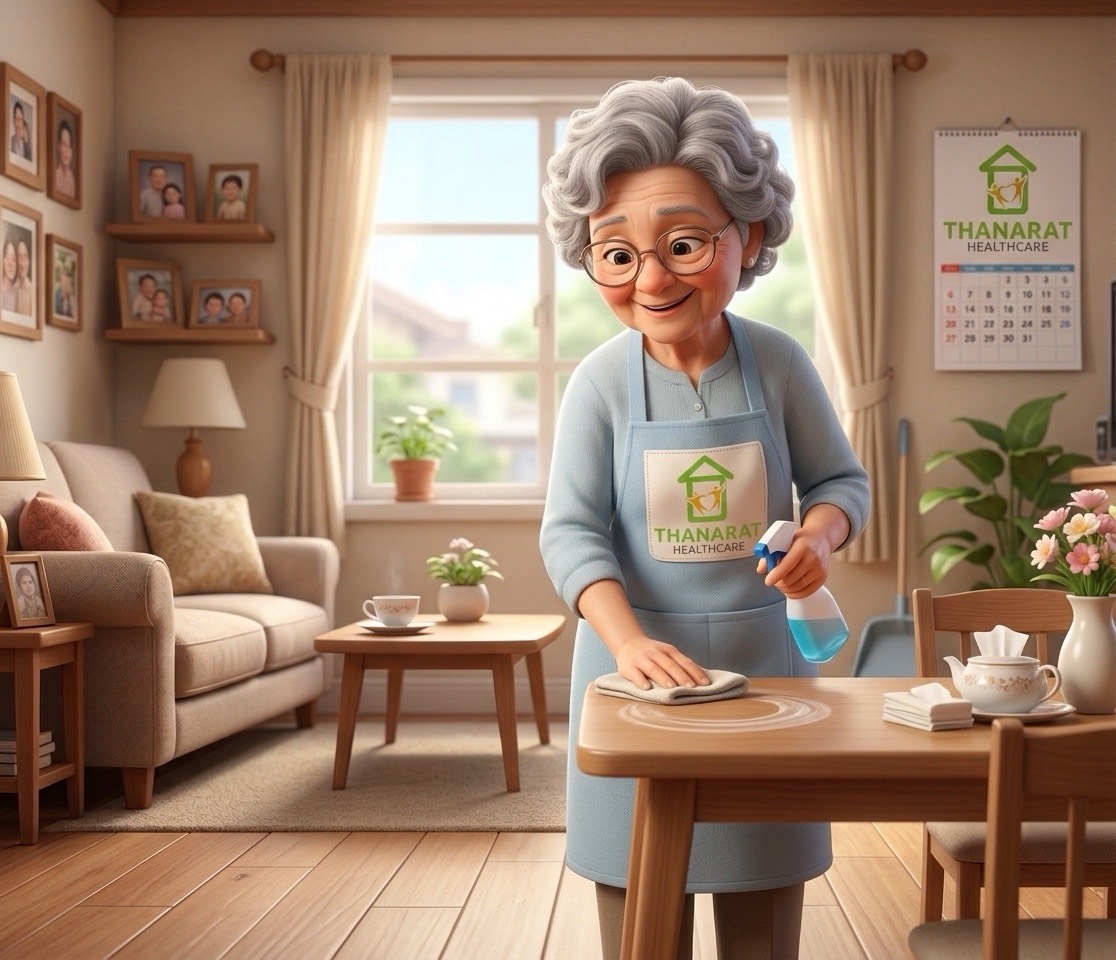 You are currently viewing การดูแลรักษาความสะอาดในที่อยู่อาศัยของผู้สูงอายุ: สร้างบ้านที่ปลอดภัย ลดความเสี่ยงโรคและอุบัติเหตุ